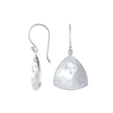 AE-6245-MOP Sterling Silver Earring With Mother Of Pearl Jewelry Bali Designs Inc